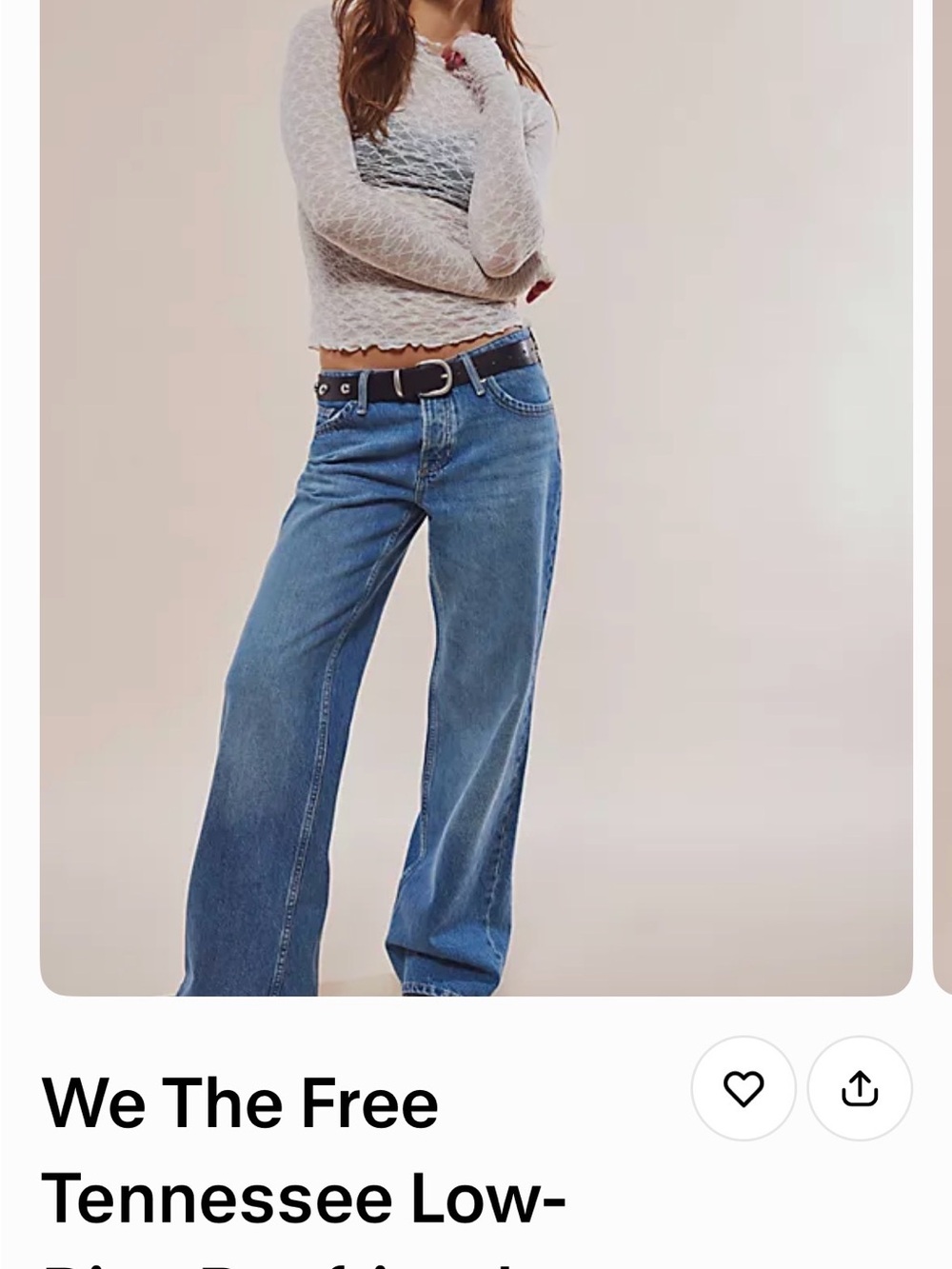 We The Free Wide-Leg Jeans in Medium Blue Denim